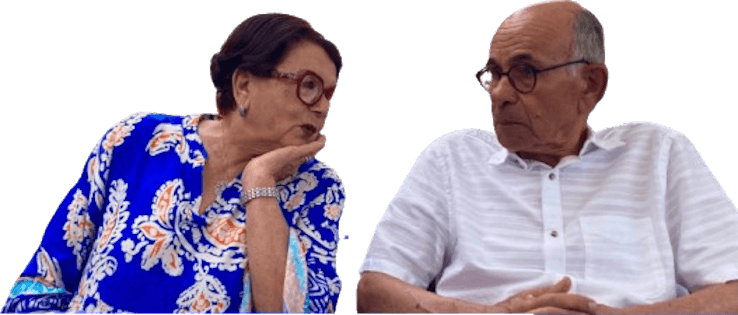 Mohammed Chraïbi et sa femme